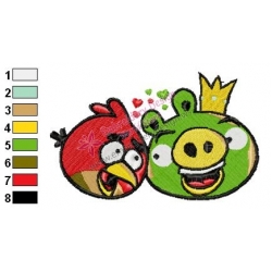Angry Birds Embroidery Design 22
